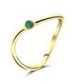 Aventurine Silver Rings NSR-2477-AVE